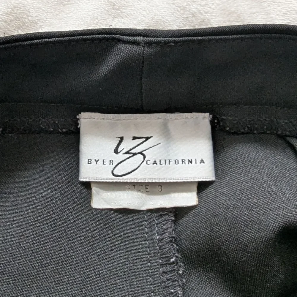 Lz Byer California black formal work dress pants size 3